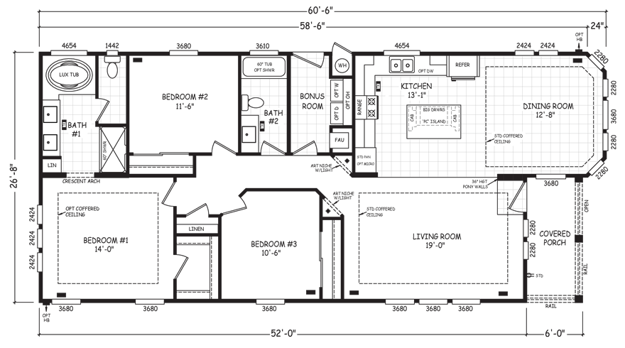 Presidio 24.0 X 44.0 1026 sqft Mobile Home