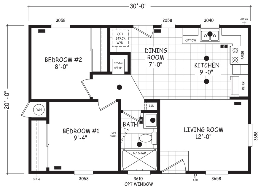 Boden 28 X 44 1174 sqft Home