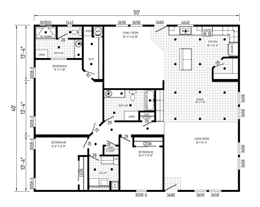 Hanna Triple Wide HUD Manufactured Home Hanna